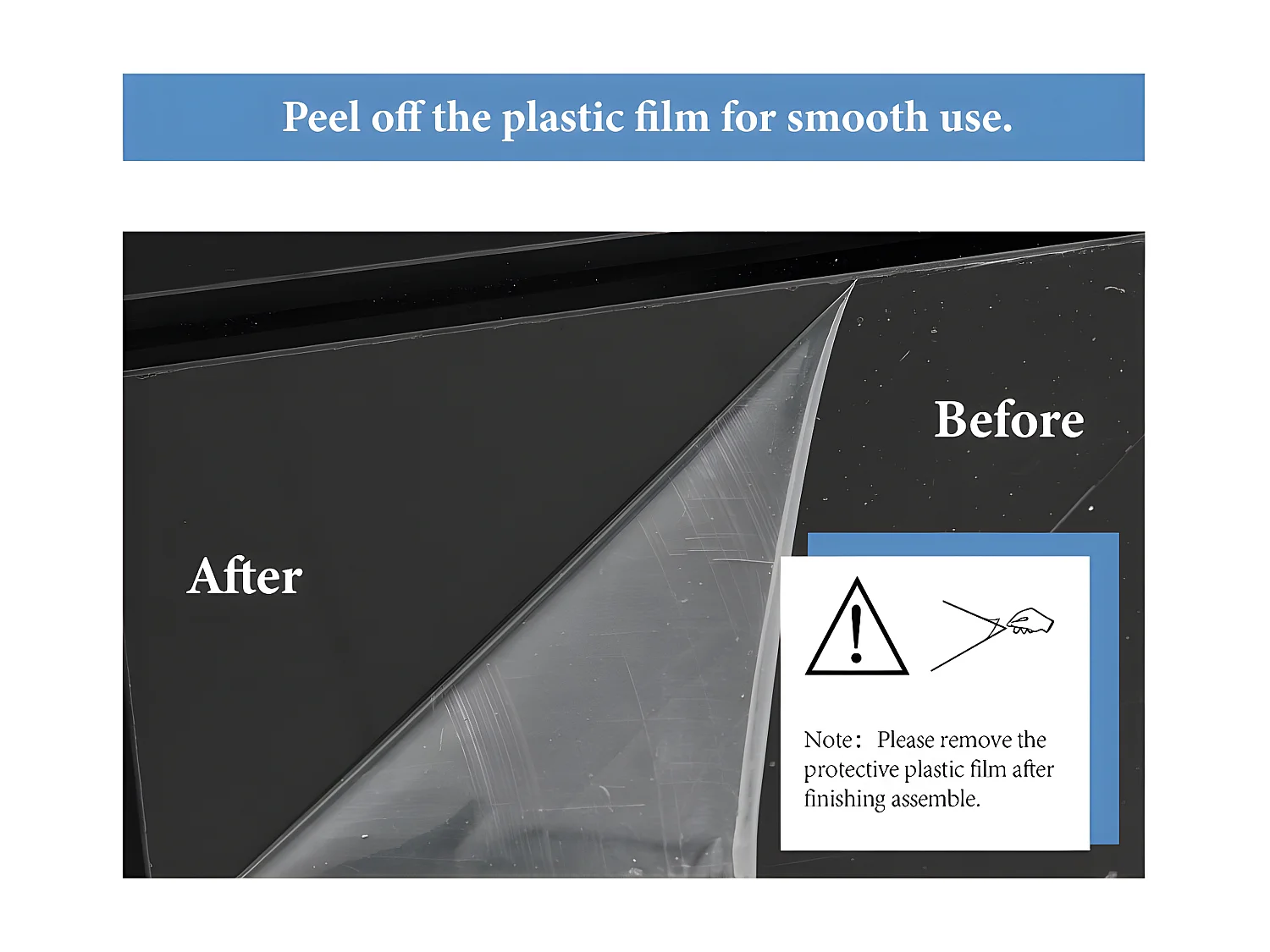 TV-meubel 140 cm met LED-verlichting in 16 kleuren - met glazen wanden - Zwart