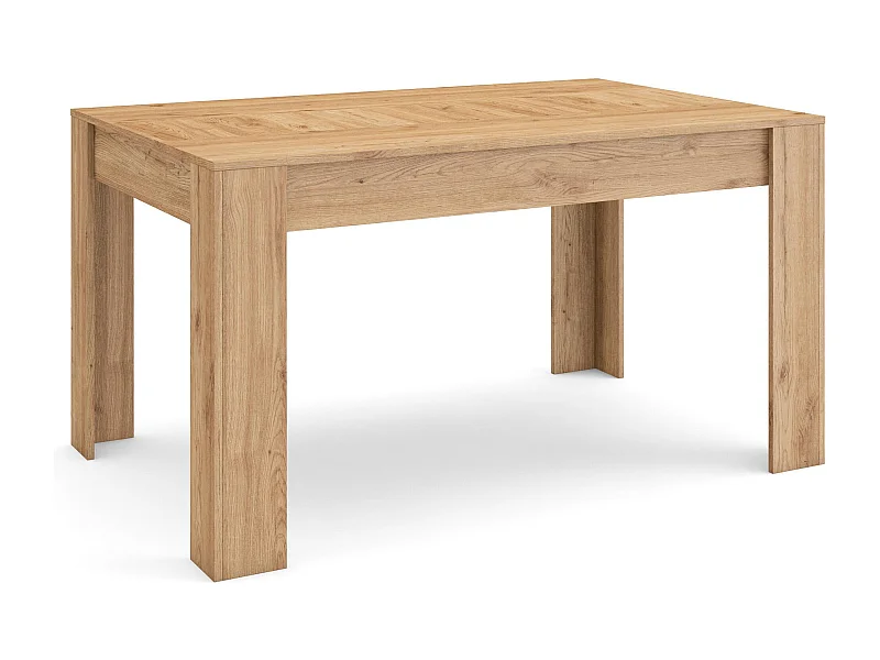 Mesa Comedor, 140x90x76cm, Para 6 comensales, Muebles Comedor, Roble
