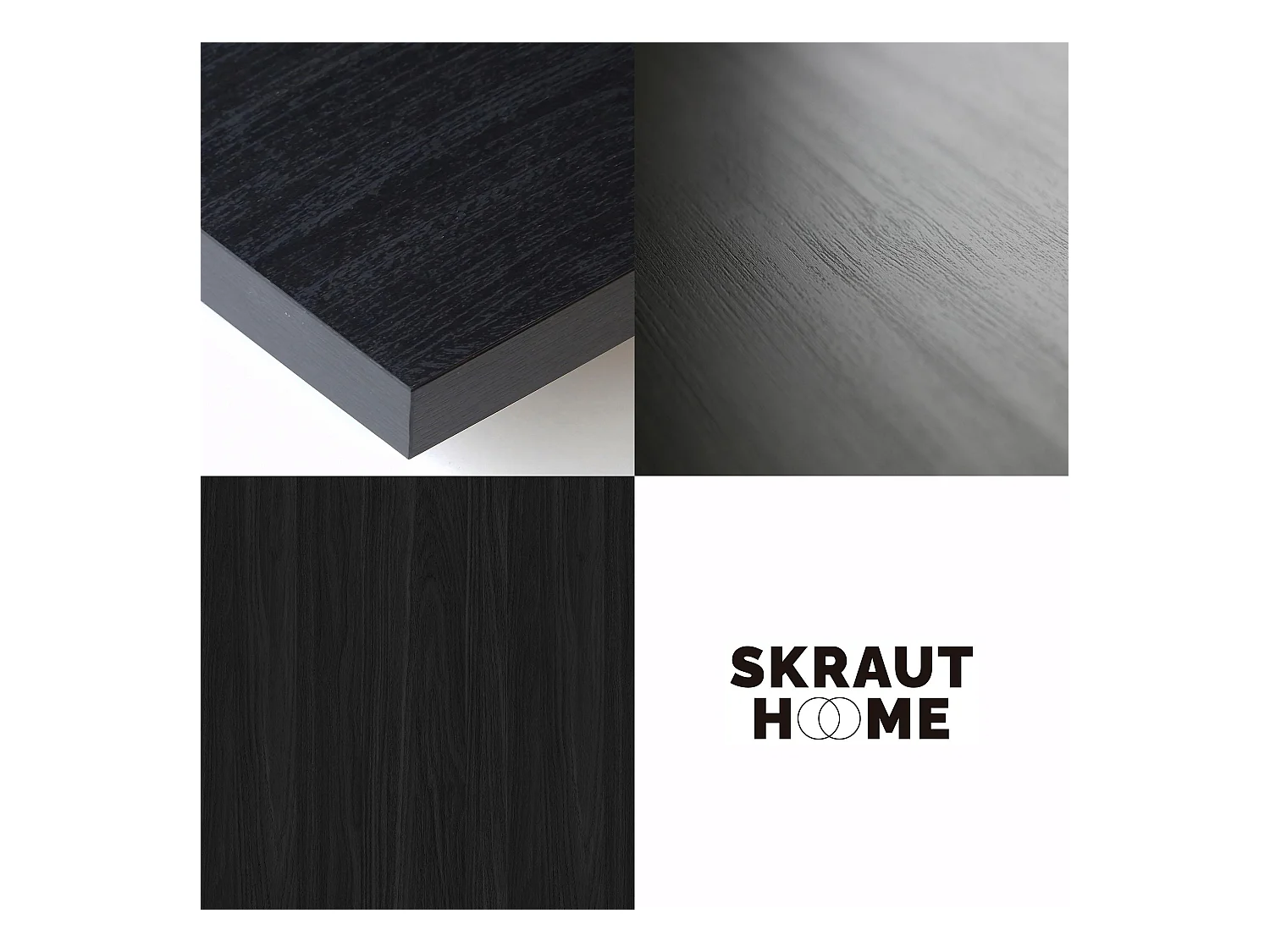 Table à manger, 140x90x76 cm, Pour 6 personnes, Meubles de Salon, Noir