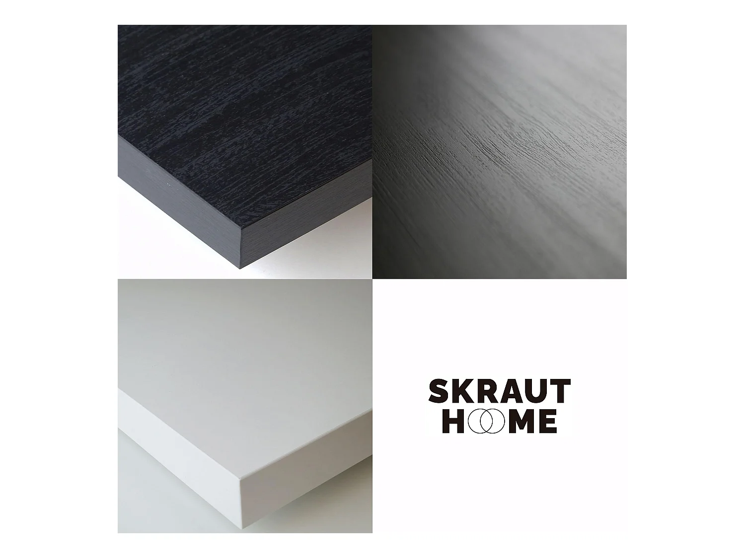 Table à manger, 140x90x76 cm, Pour 6 personnes, Meubles de Salon, Blanc et noir