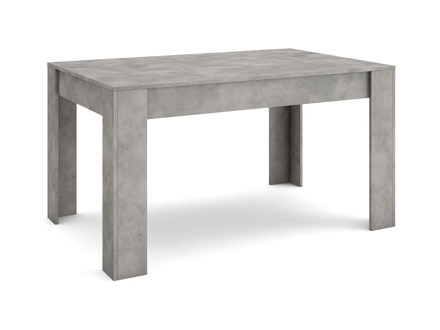 Eettafel, 140x90x76 cm, Voor 6 personen, Dining Table, Cement