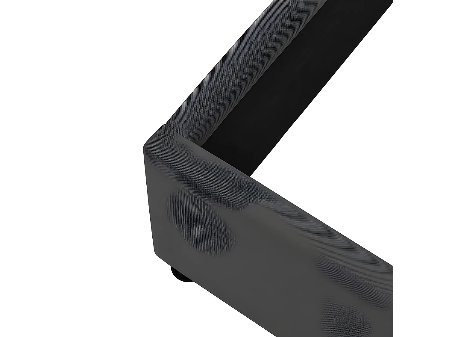 Gepolstertes Stauraumbett 160 x 200 cm aus Leinen mit Lattenrost – Grau