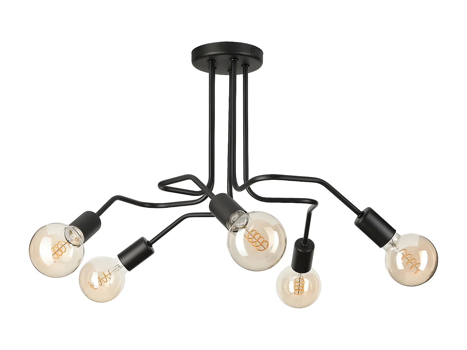 Suspension Domino, Noir, 59x59x40 cm, Seven Design