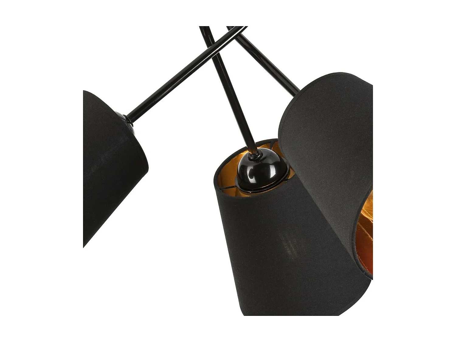 Hanglamp Irma, Zwart, 55x55x45 cm, Seven Design