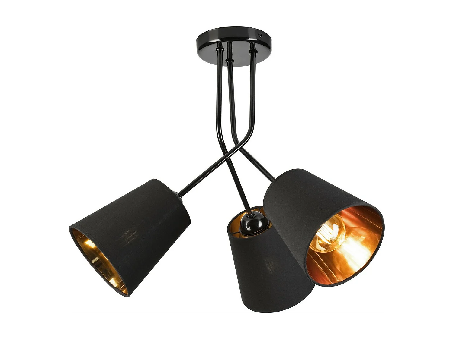 Hanglamp Irma, Zwart, 55x55x45 cm, Seven Design