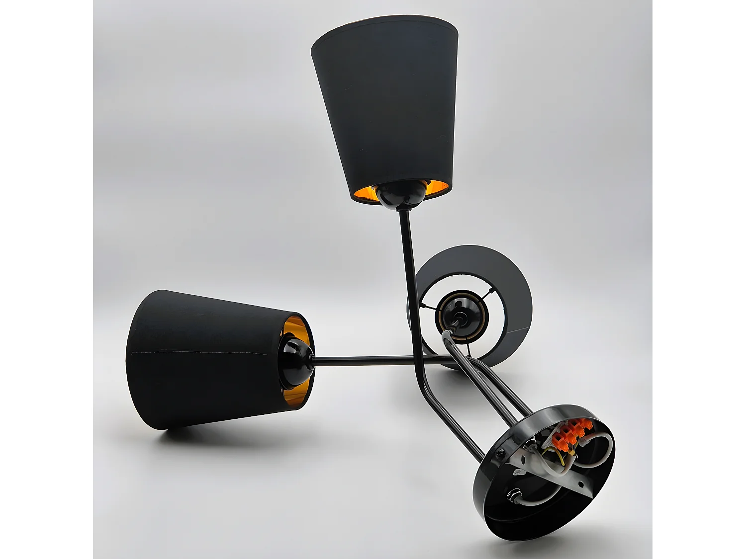 Hanglamp Irma, Zwart, 55x55x45 cm, Seven Design