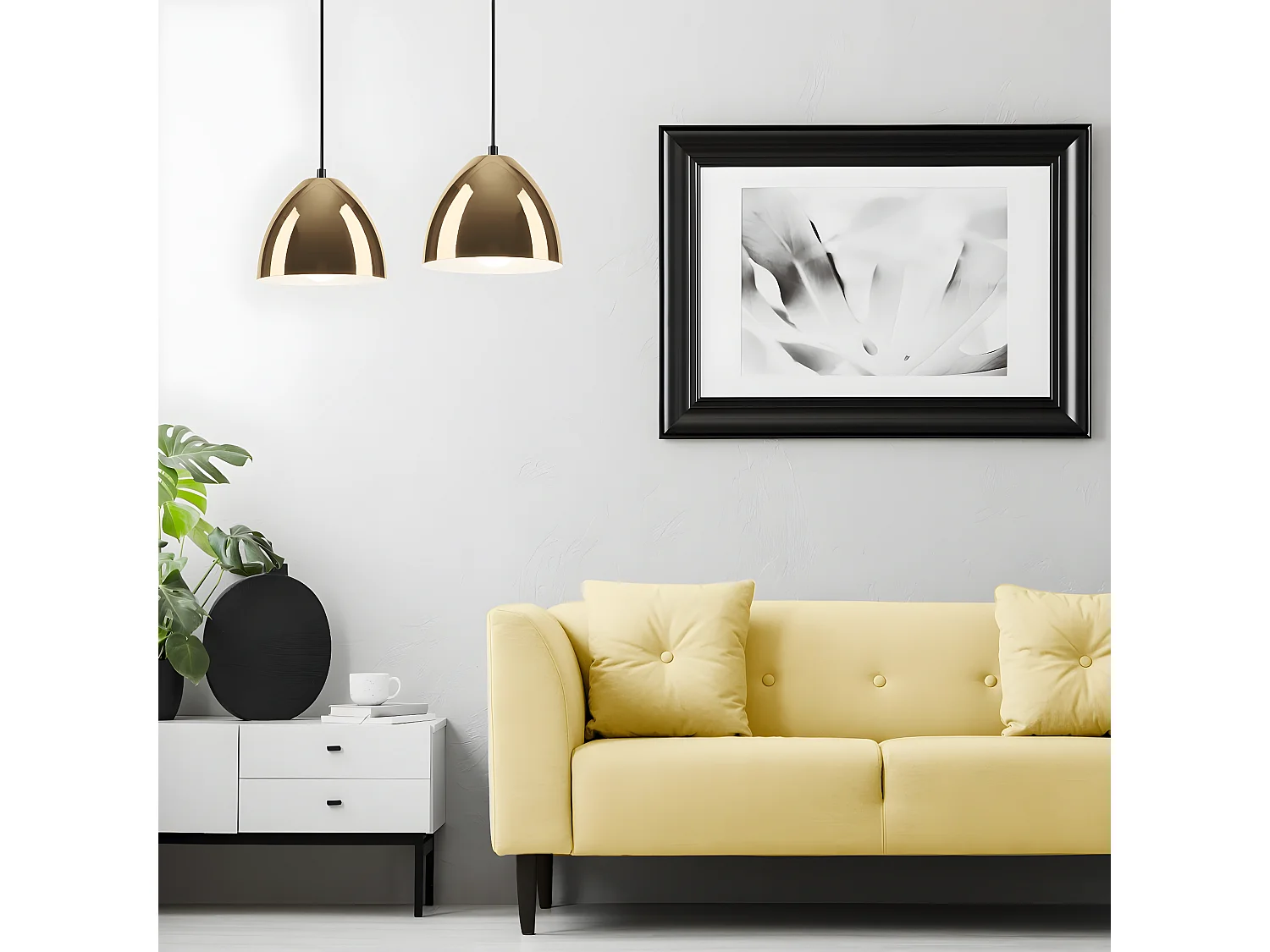 Suspension Mia, Or, 89x50x19 cm, Seven Design