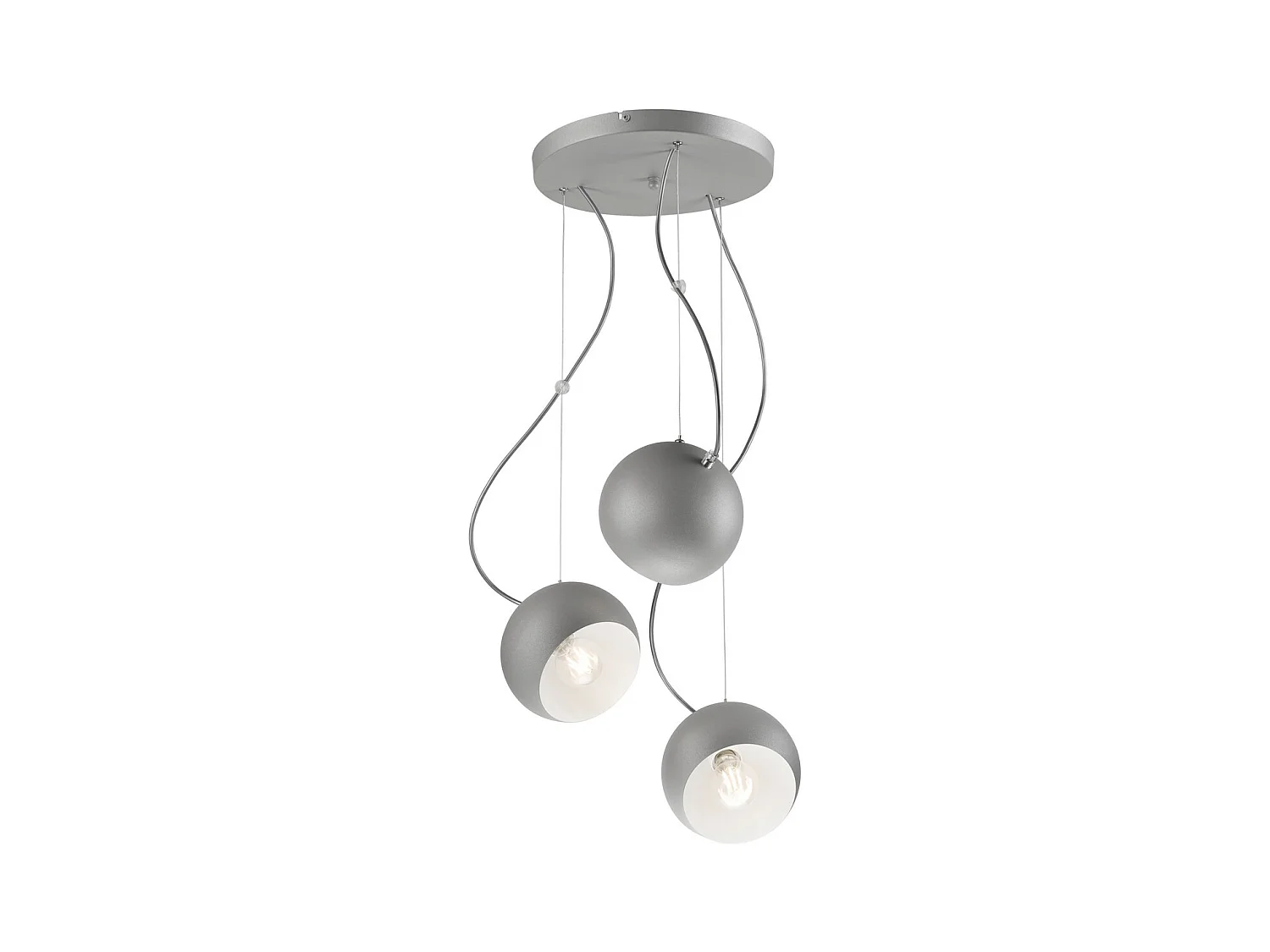 Suspension Inez, Argent, 86x44x44 cm, EPIKASA