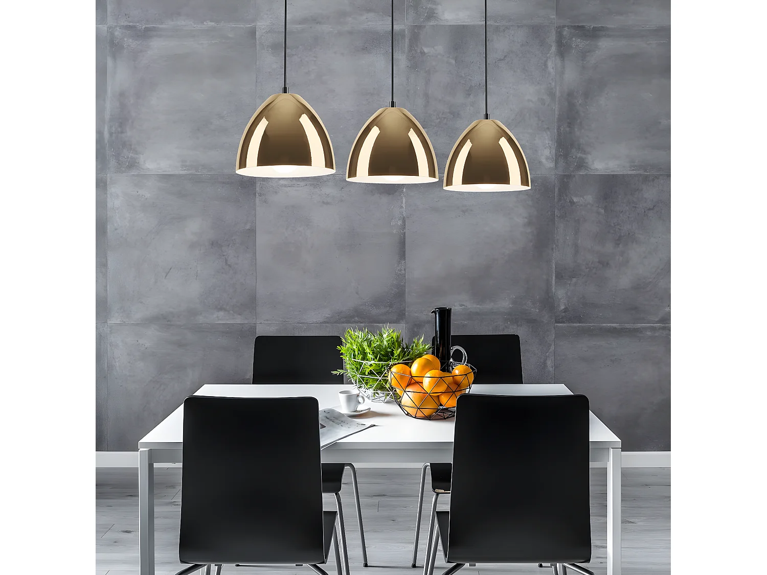 Hanglamp Mia, Goud, 83x70x19 cm, EPIKASA