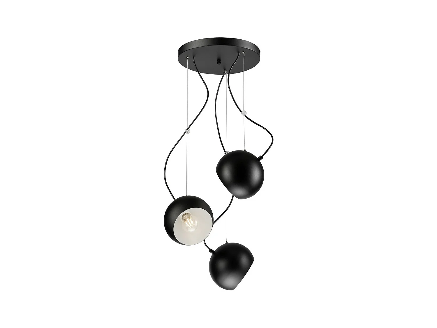 Suspension Inez, Noir, 86x44x44 cm, EPIKASA