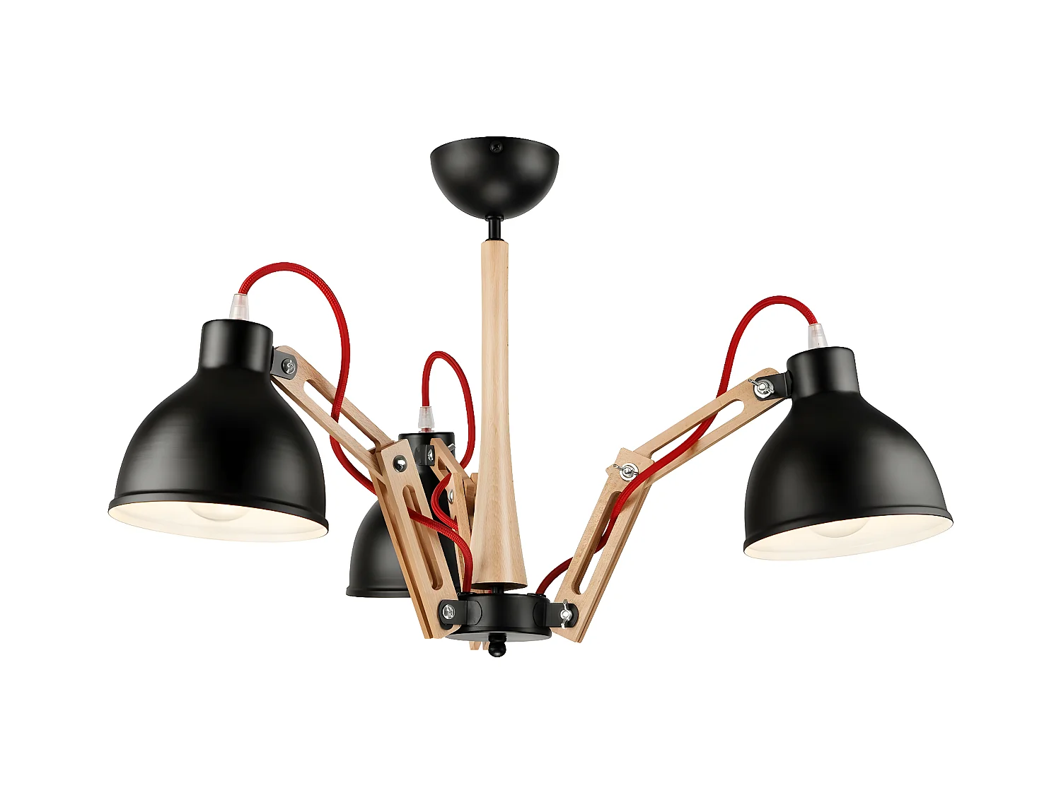 Suspension Marcello, Noir, 65x39x39 cm, EPIKASA