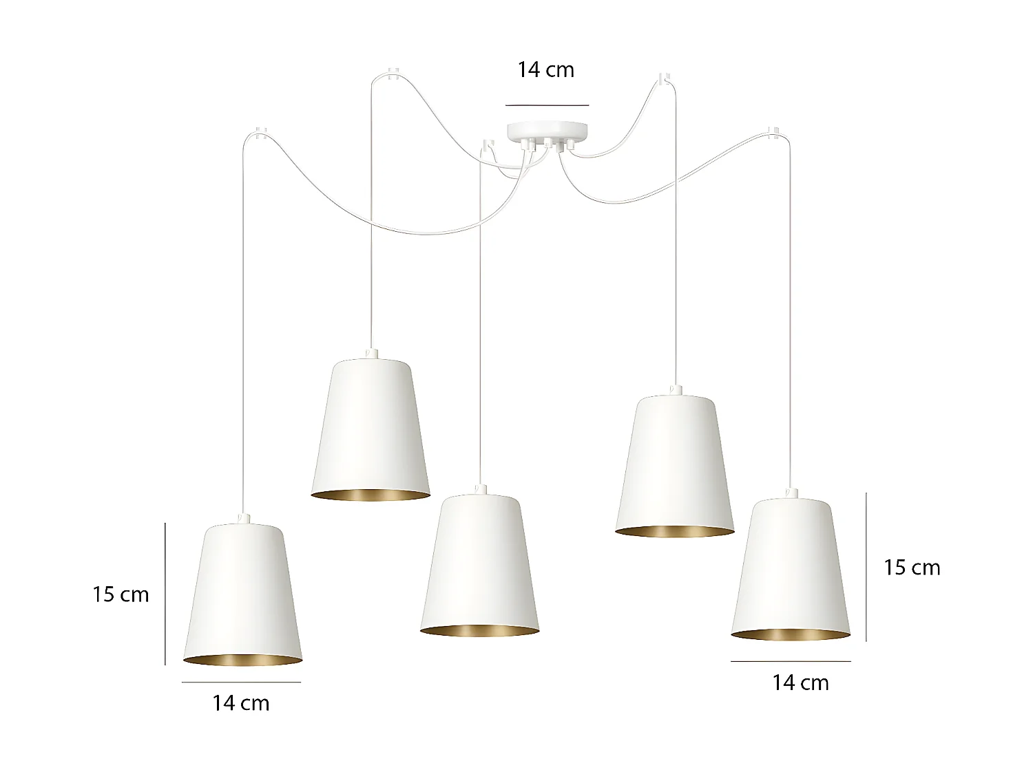Suspension Link, Blanc, 70x70x200 cm, EPIKASA