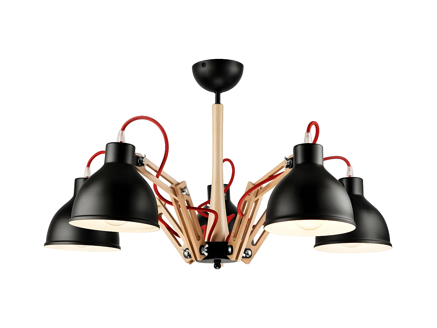 Suspension Marcello, Noir, 67x39x39 cm, EPIKASA