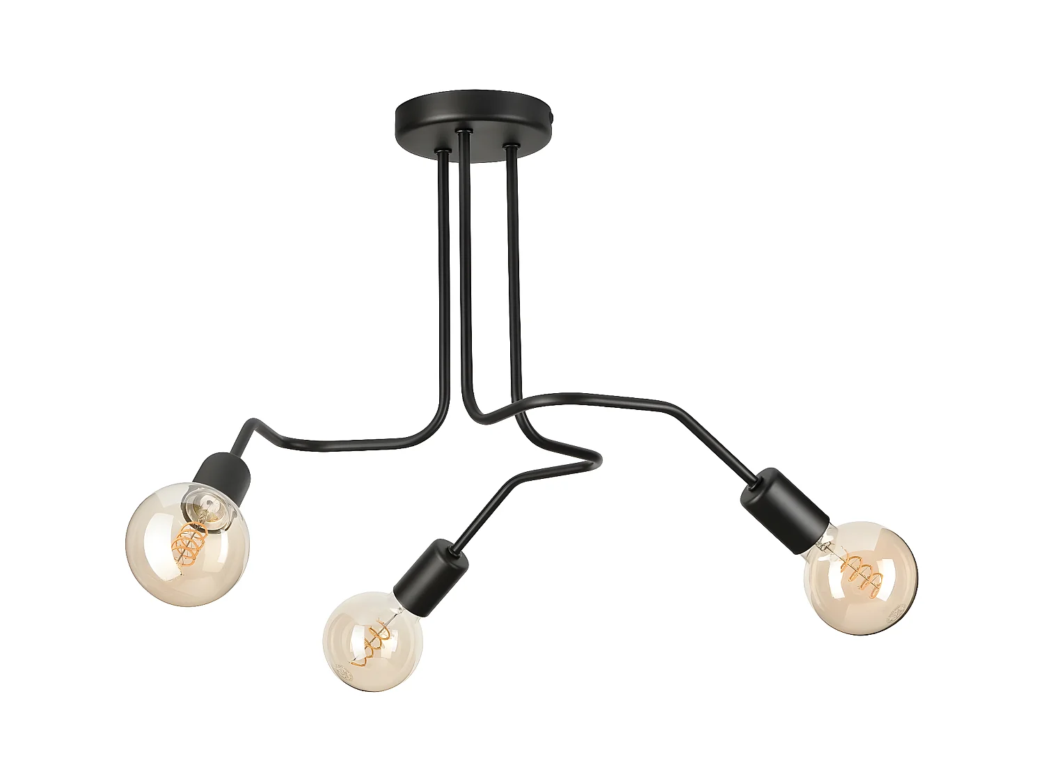 Suspension Damiano, Noir, 40x55x55 cm, EPIKASA