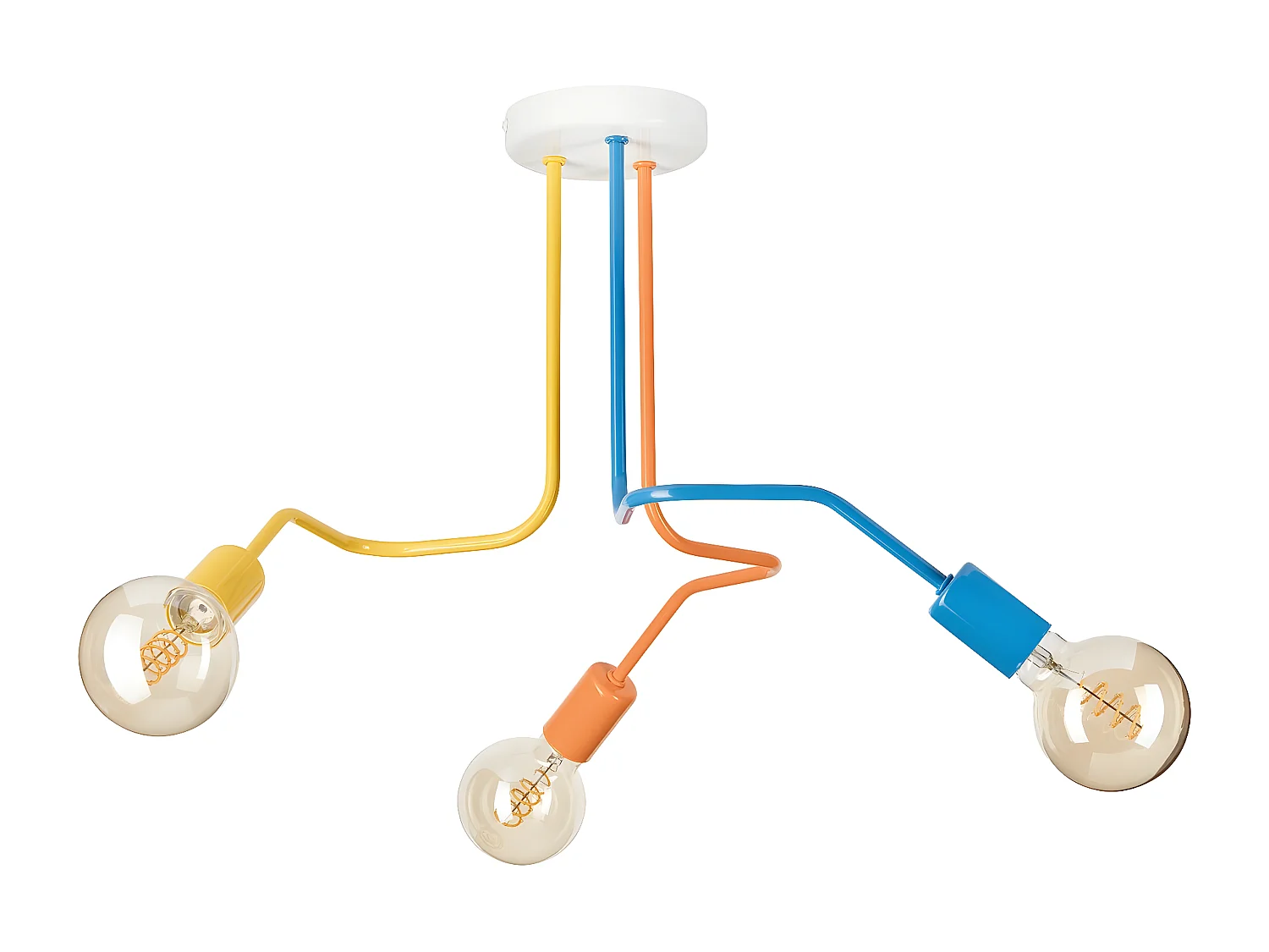 Hanglamp Domino, Veelkleurig, 55x55x40 cm, Seven Design