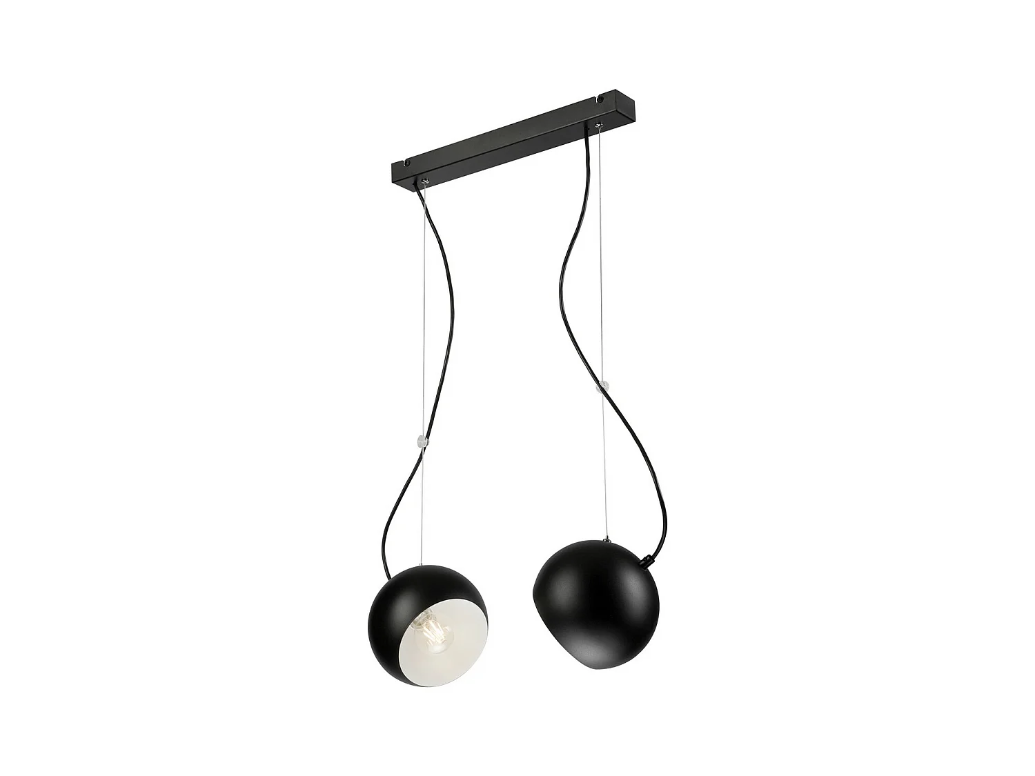 Suspension Inez, Noir, 79x45x17 cm, EPIKASA