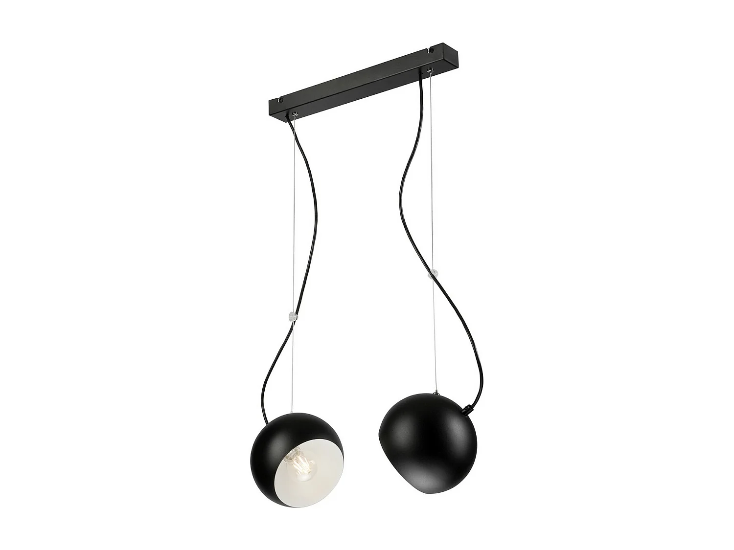 Suspension Inez, Noir, 79x45x17 cm, Seven Design