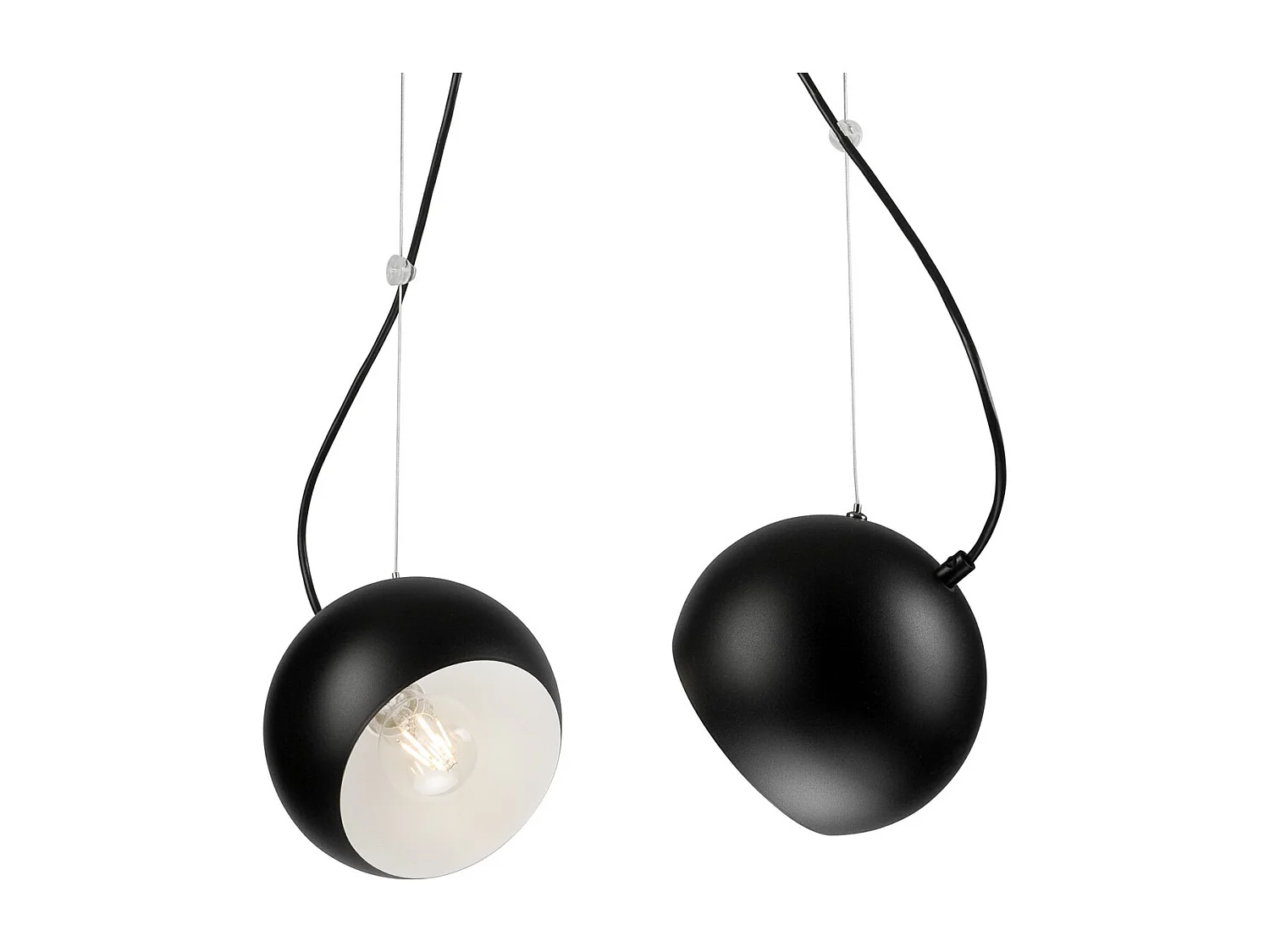 Suspension Inez, Noir, 79x45x17 cm, Seven Design