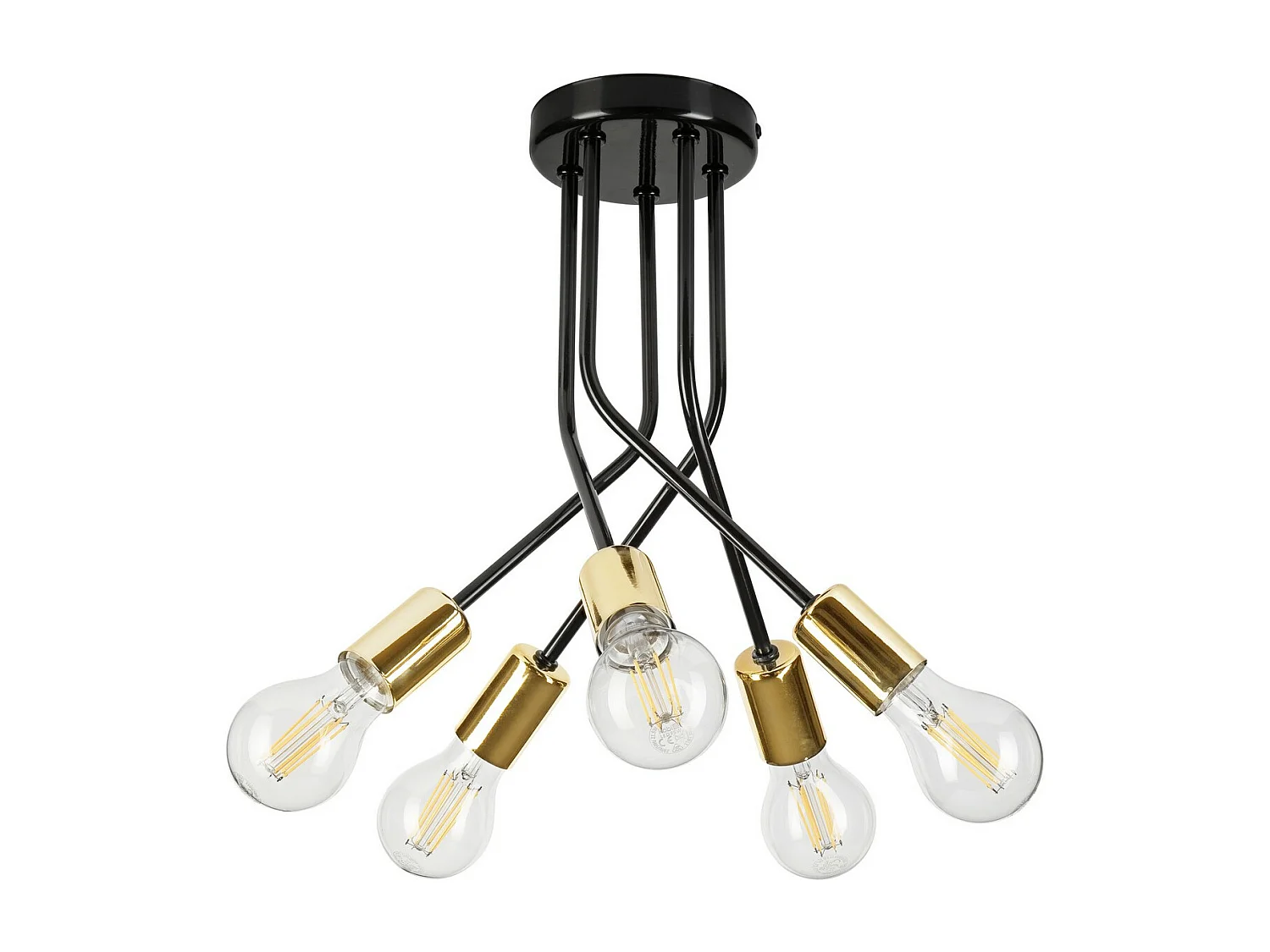 Suspension Priya, Noir, 36x36x34 cm, Seven Design