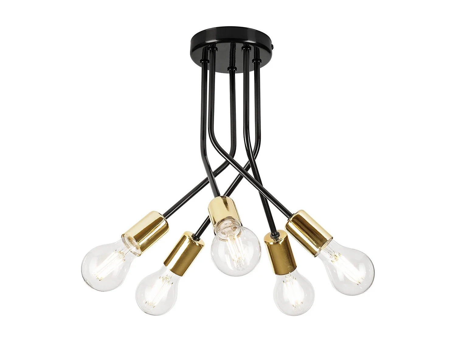 Suspension Priya, Noir, 36x36x34 cm, Seven Design