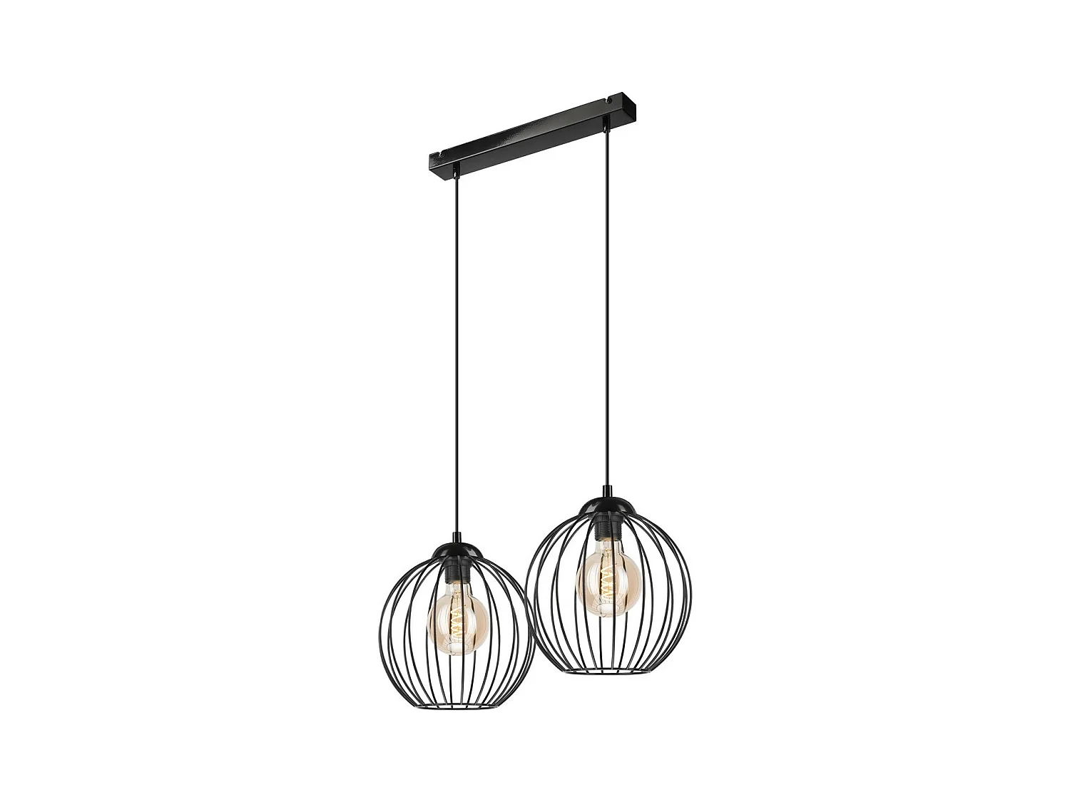 Suspension Zoya, Noir, 100x55x24 cm, EPIKASA