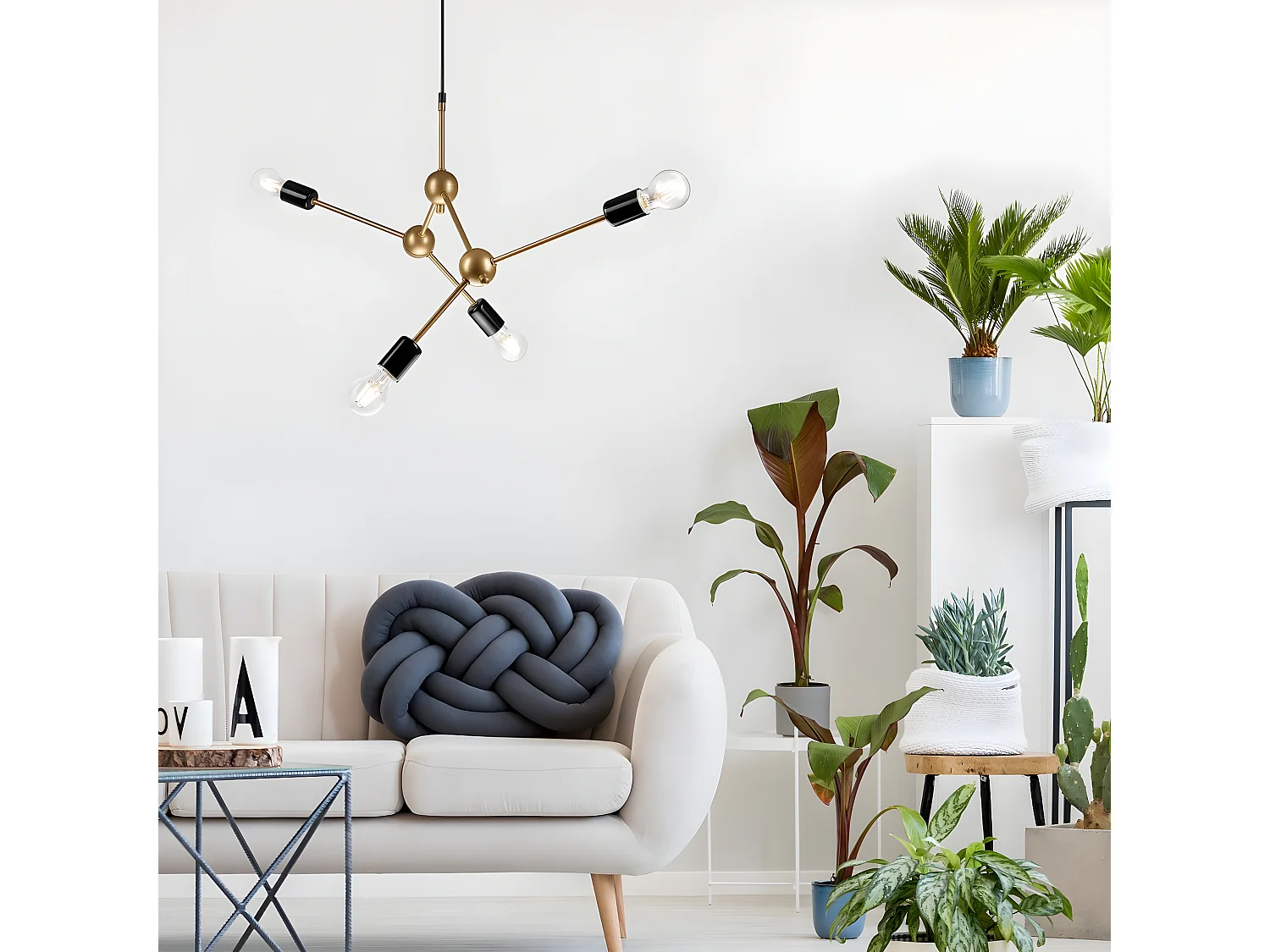 Suspension Alessia, Or, 120x82x5 cm, Seven Design