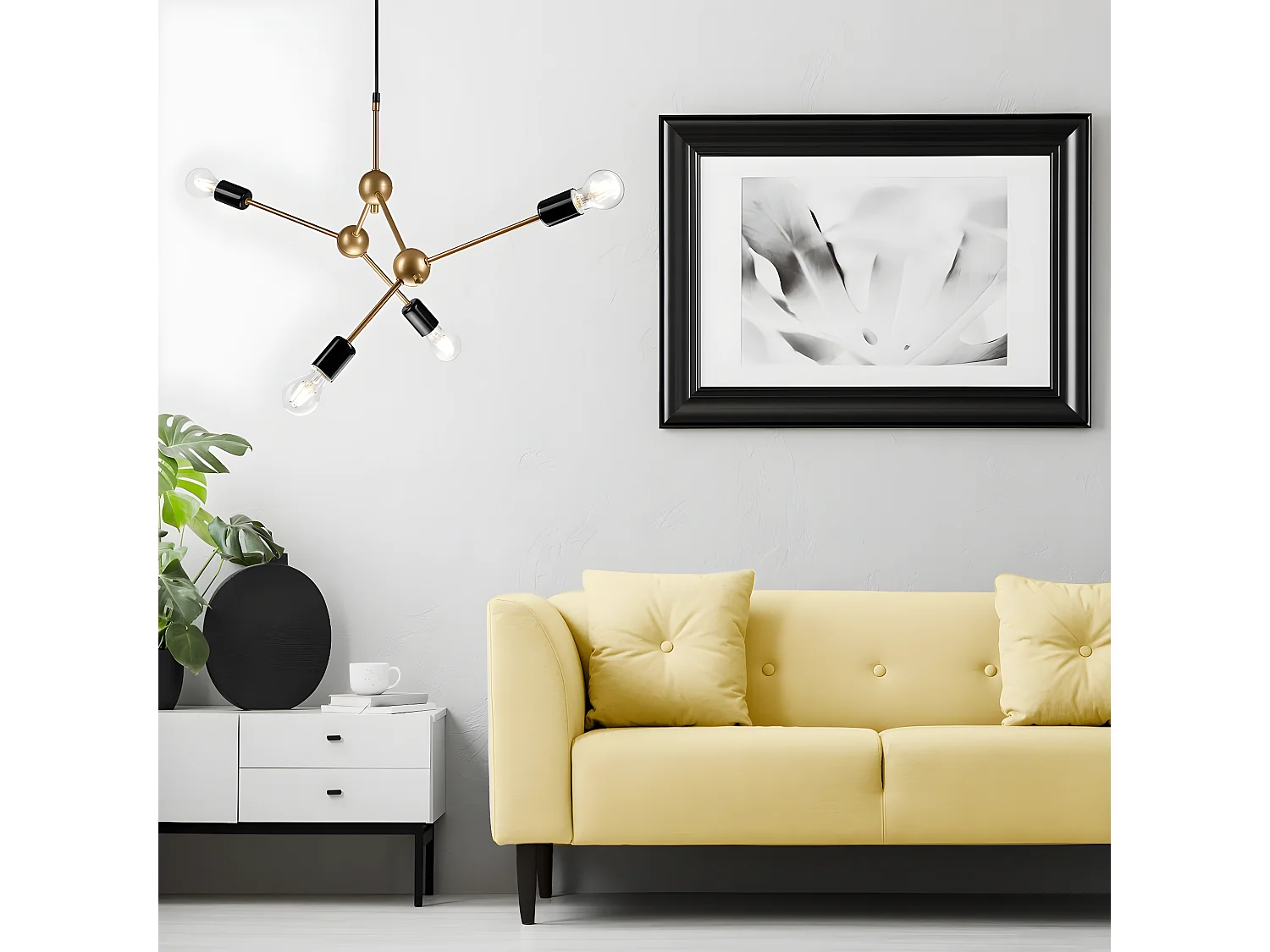 Suspension Alessia, Or, 120x82x5 cm, Seven Design