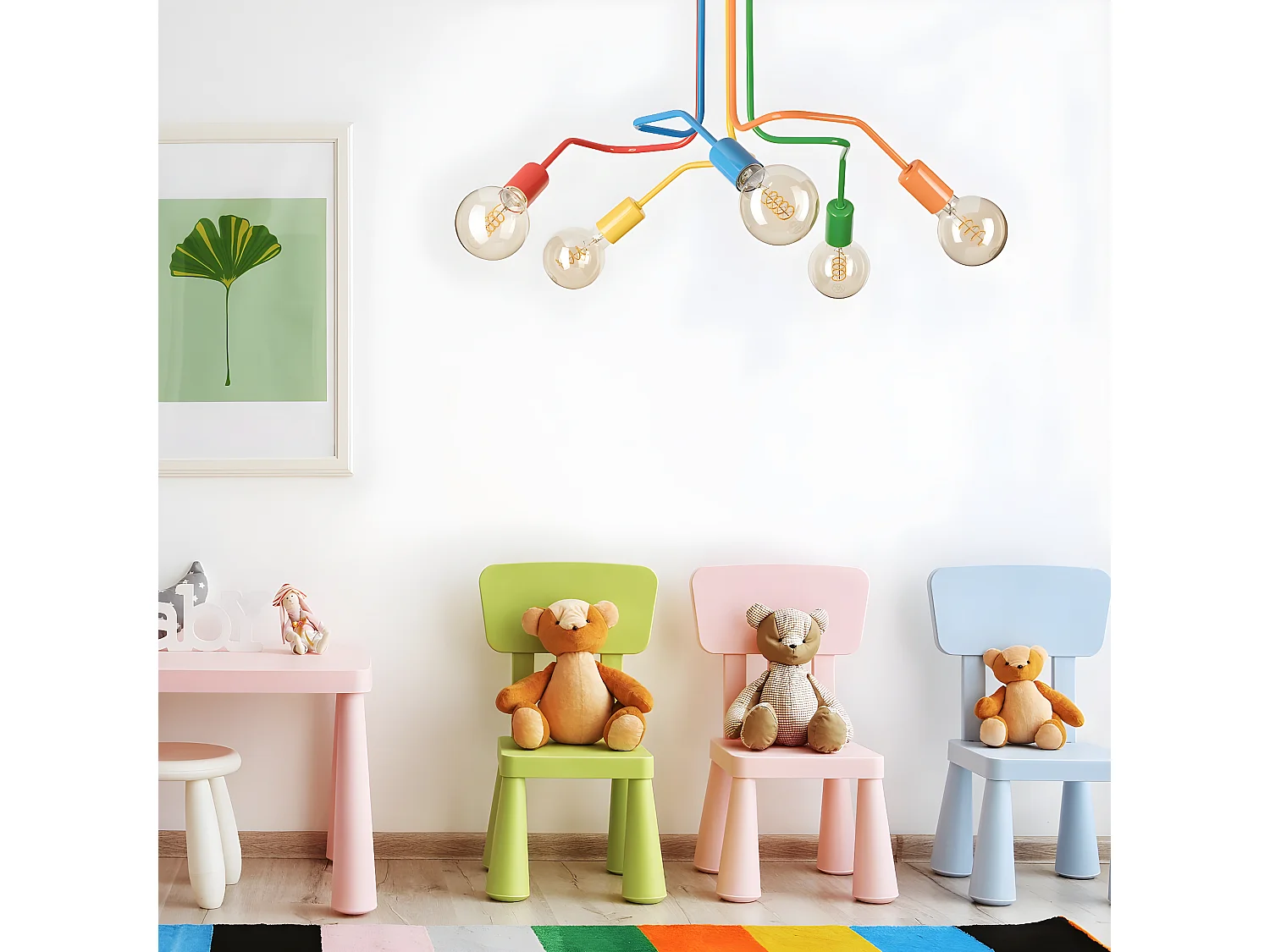 Suspension Damiano, Multicouleur, 40x59x59 cm, EPIKASA