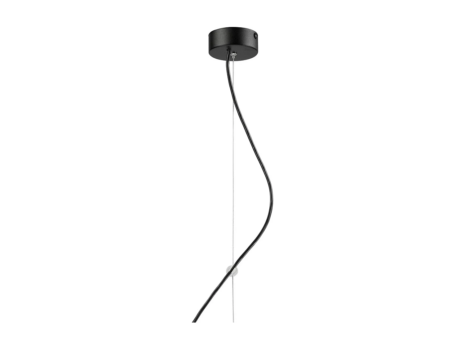 Hanglamp Inez, Zwart, 85x17x17 cm, Seven Design