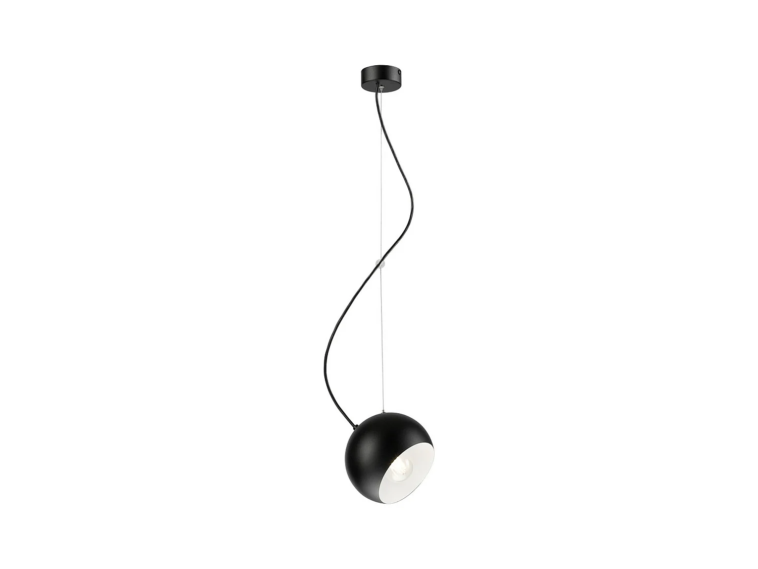 Suspension Inez, Noir, 85x17x17 cm, EPIKASA