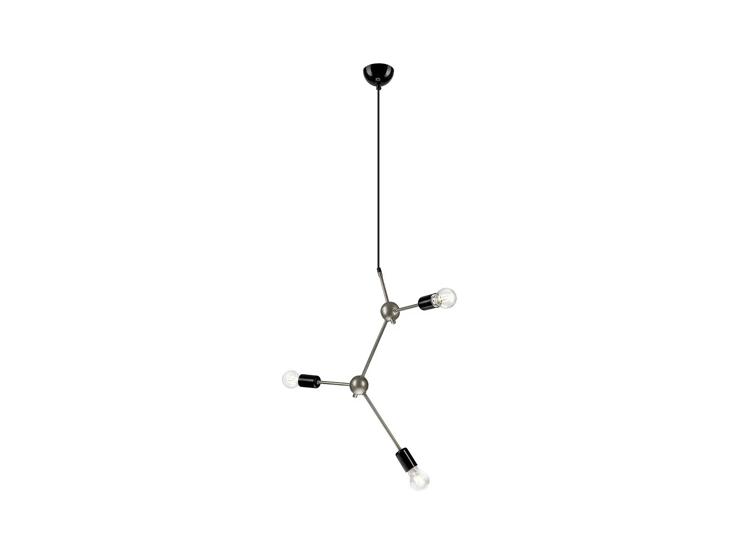 Suspension Alessia, Noir, 128x63x5 cm, EPIKASA