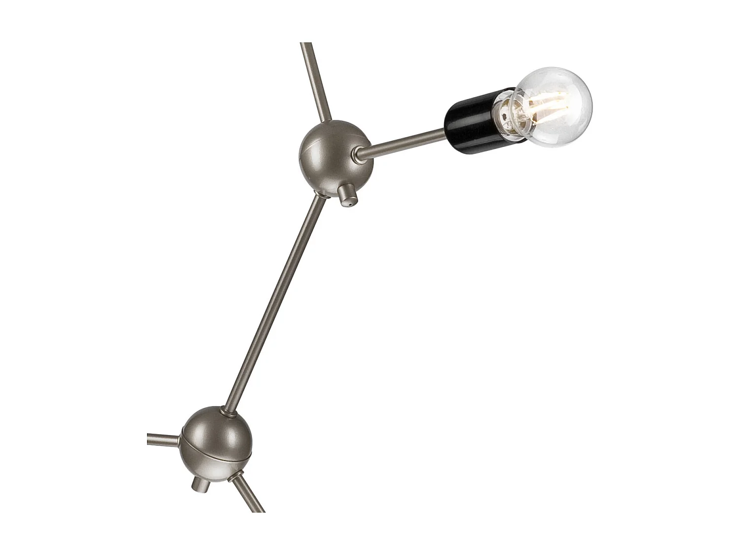 Lampada a Sospensione Alessia, Nero, 128x63x5 cm, Seven Design