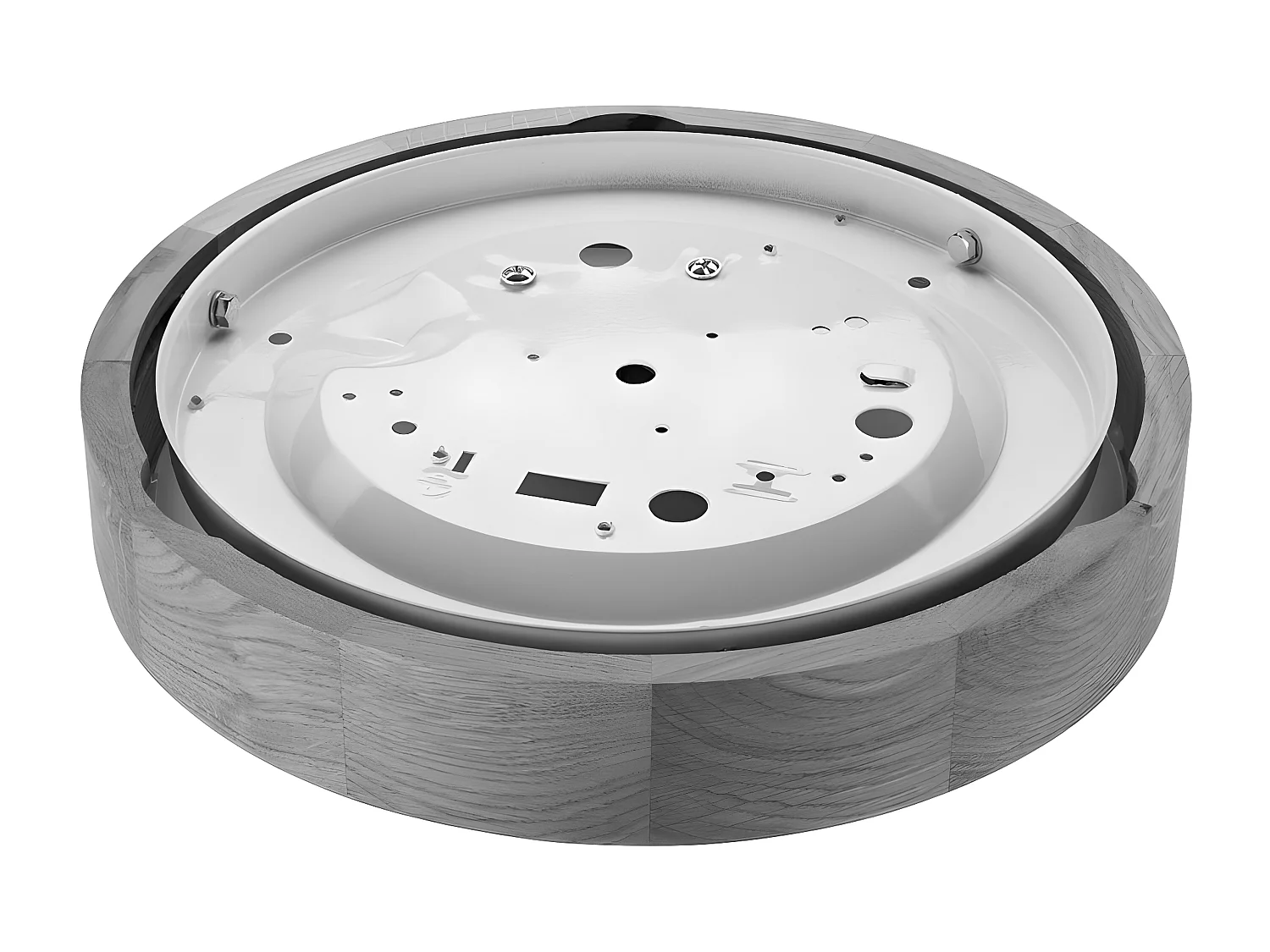 Plafondlamp Anello, Bruin, 8x27x27 cm, Seven Design