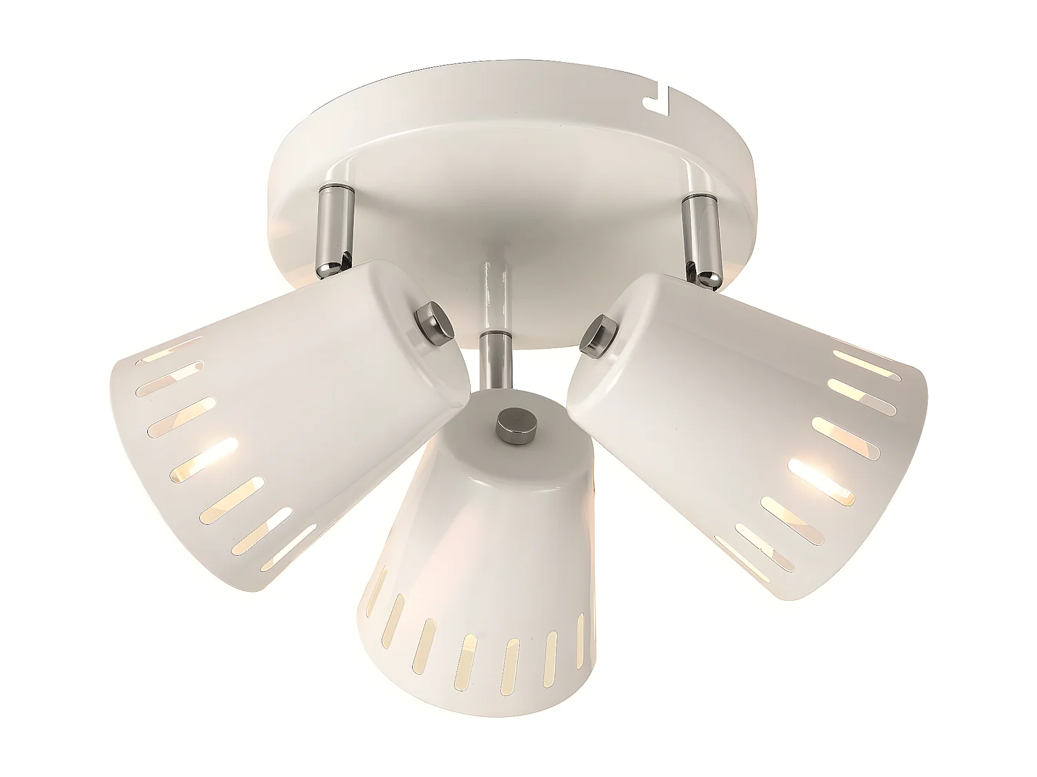 Plafonnier Emma, Blanc, 18,5x24x24 cm, Seven Design