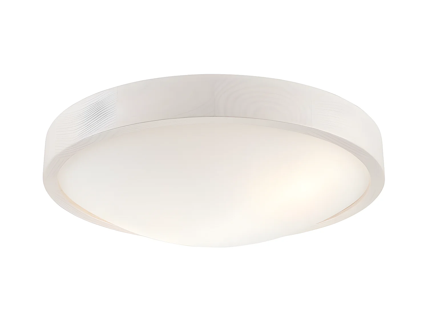 Plafonnier Anello, Blanc, 8x37x37 cm, EPIKASA