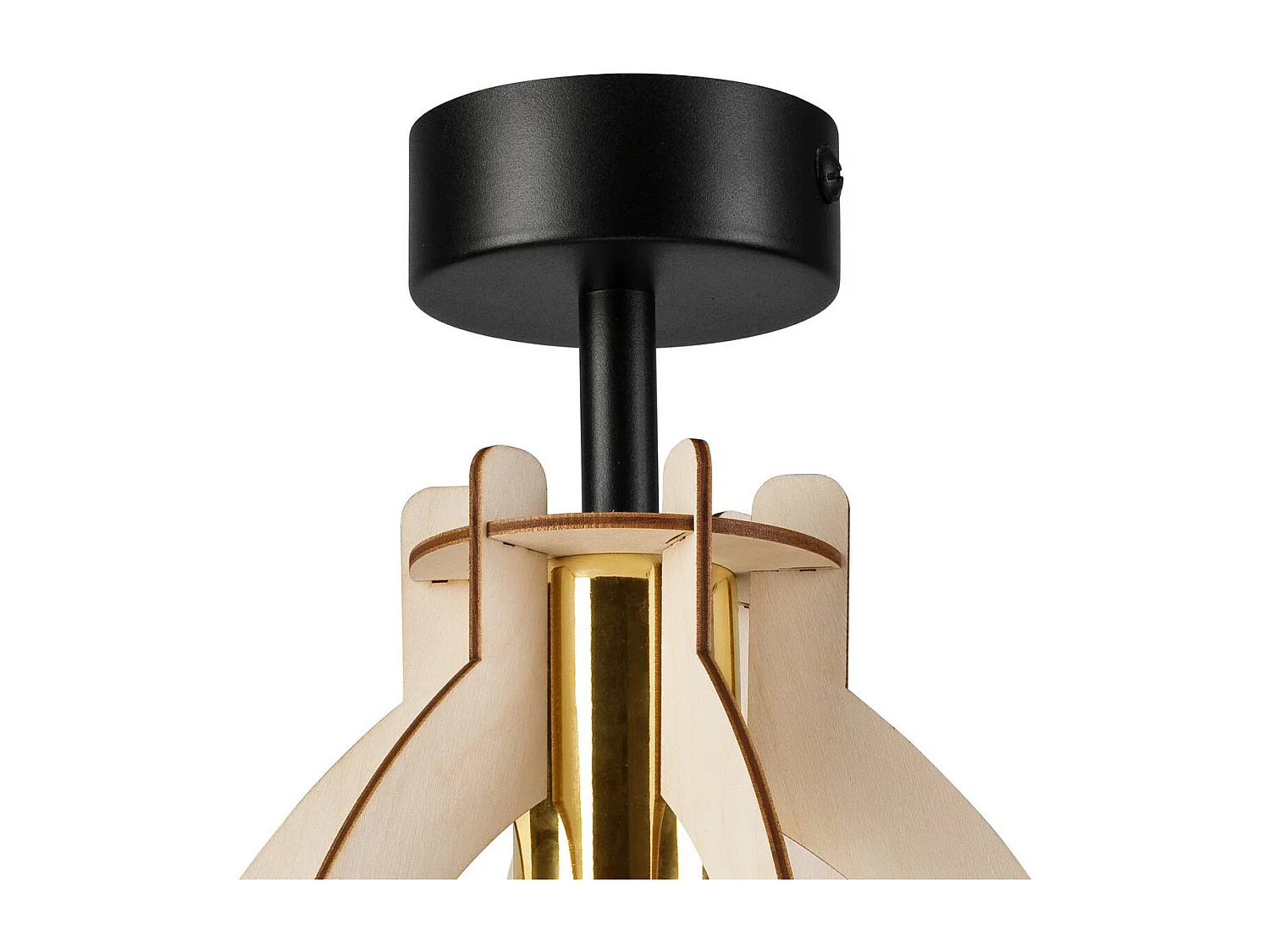 Candeeiro de Teto Lando, Castanho, 21x21x25 cm, Seven Design