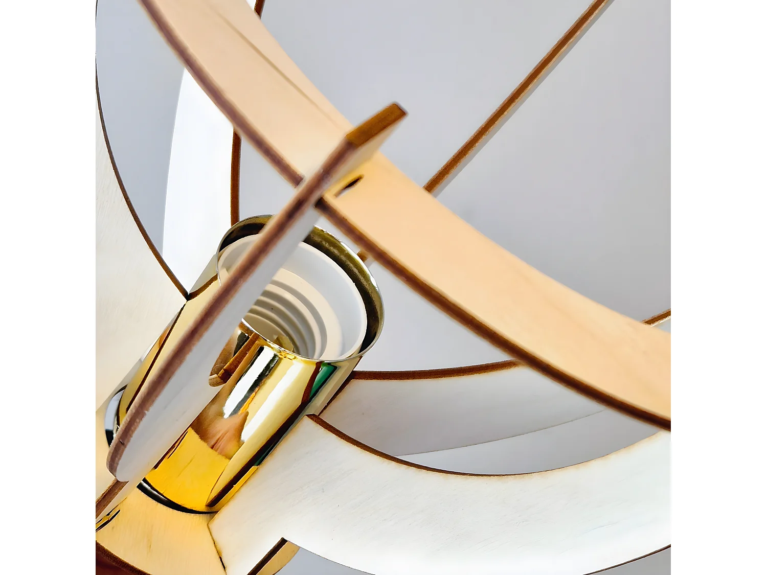 Candeeiro de Teto Lando, Castanho, 21x21x25 cm, Seven Design