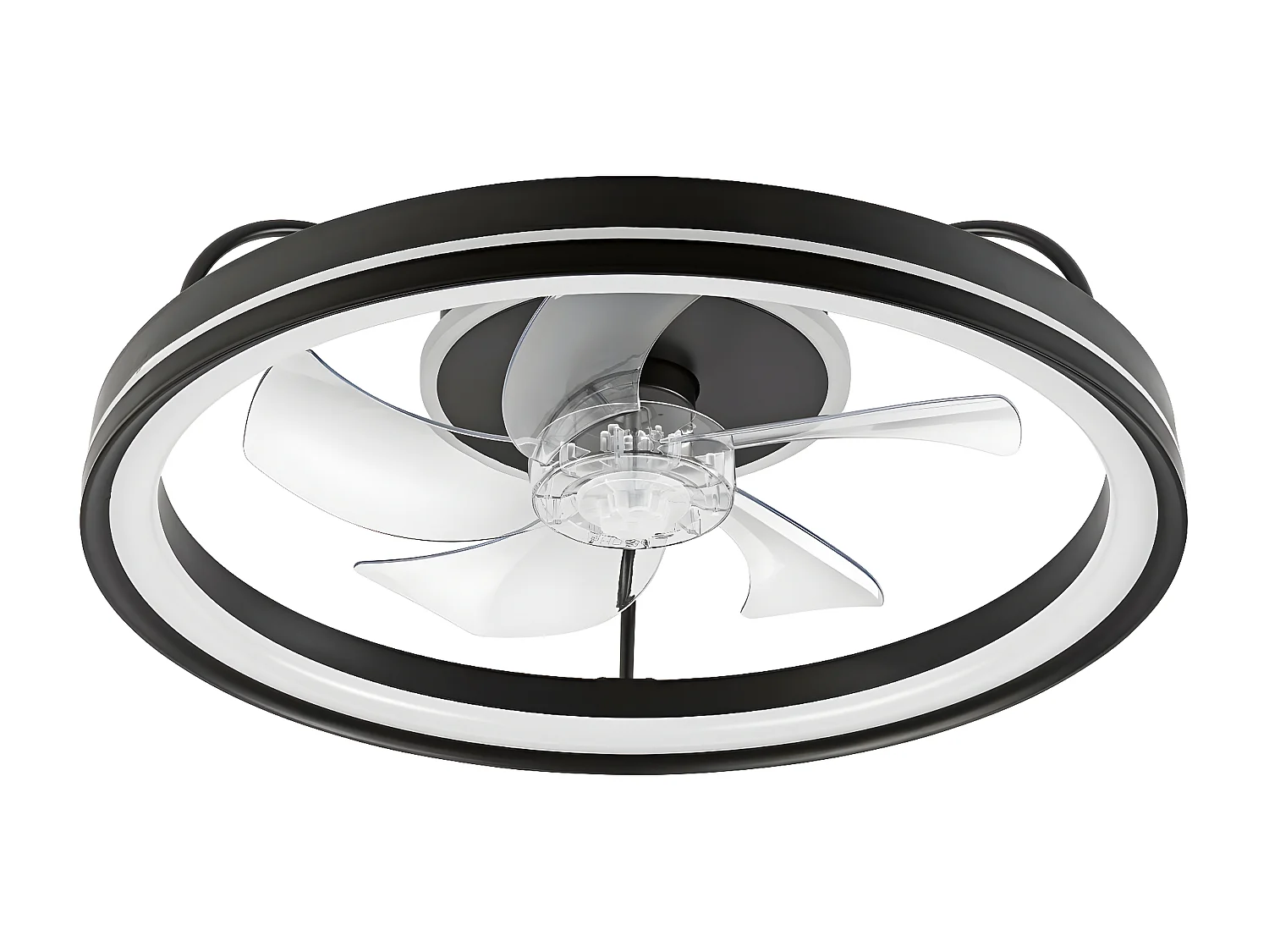 Plafondlamp Falco, Zwart, 50x50x17 cm, Seven Design