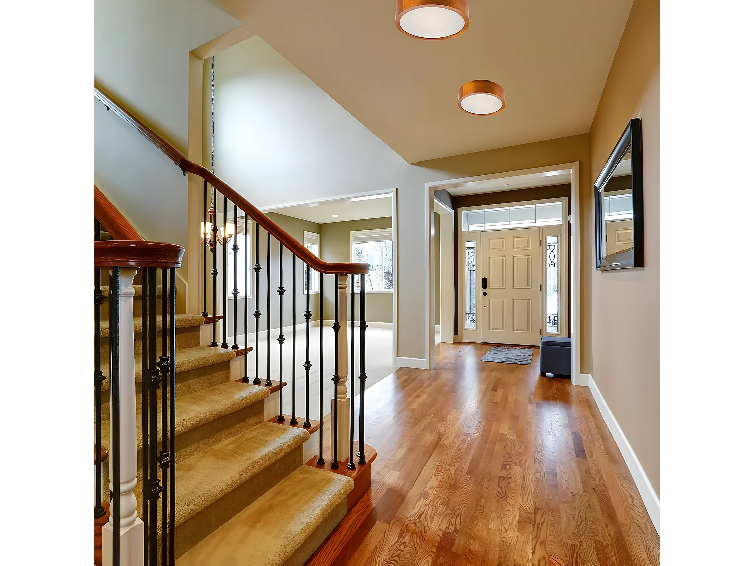 Plafonnier Eveline 10, Marron, 8x27x27 cm, Seven Design