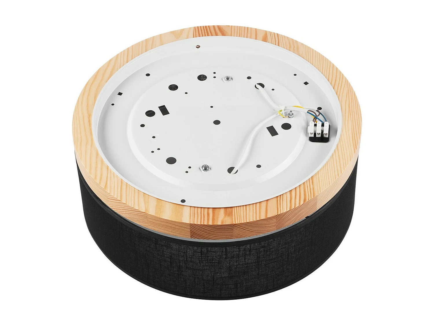 Candeeiro de Teto Paolo, Preto, 17x40x40 cm, EPIKASA