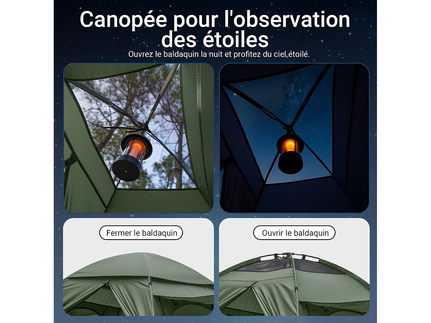 Sobuy ogs32-l-gr 4-in-1! 2-zits opklapbed opvouwbaar kampeerbed reiscamping met dak, slaapzak