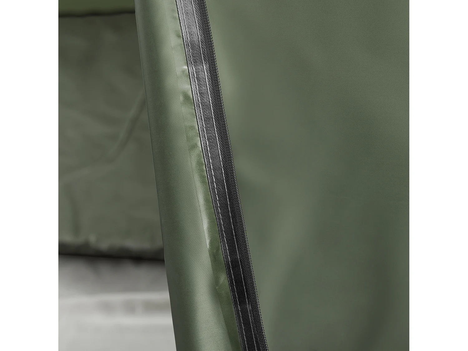 SoBuy Tente de Camping 4 en 1 Pliable Lit Surélevé, Toit, Sac de Couchage, Matelas Gonflable -1 Personne - Idéal pour Randonnée, Festival et Plein Air, OGS32-GR