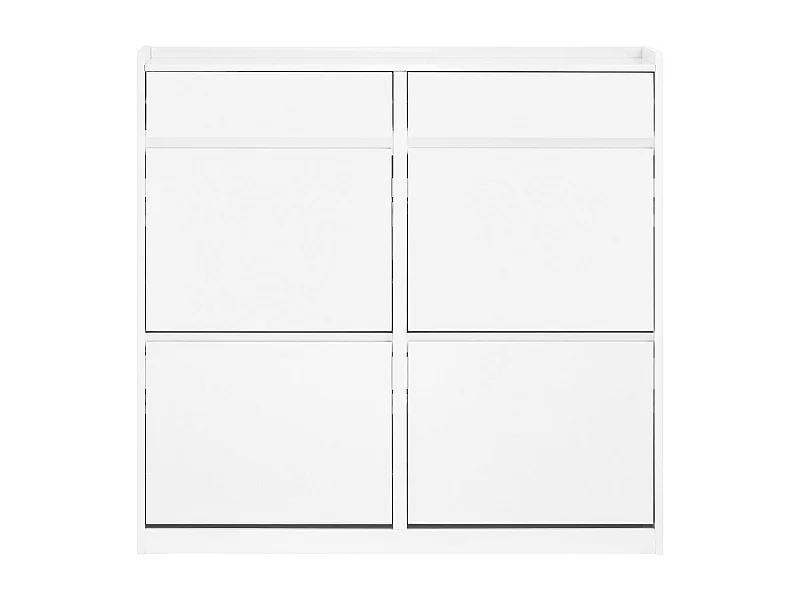 SoBuy Scarpiera salvaspazio Slim Portascarpe  regolabili con cassetti Bianco 98x19x95cm FSR169-W