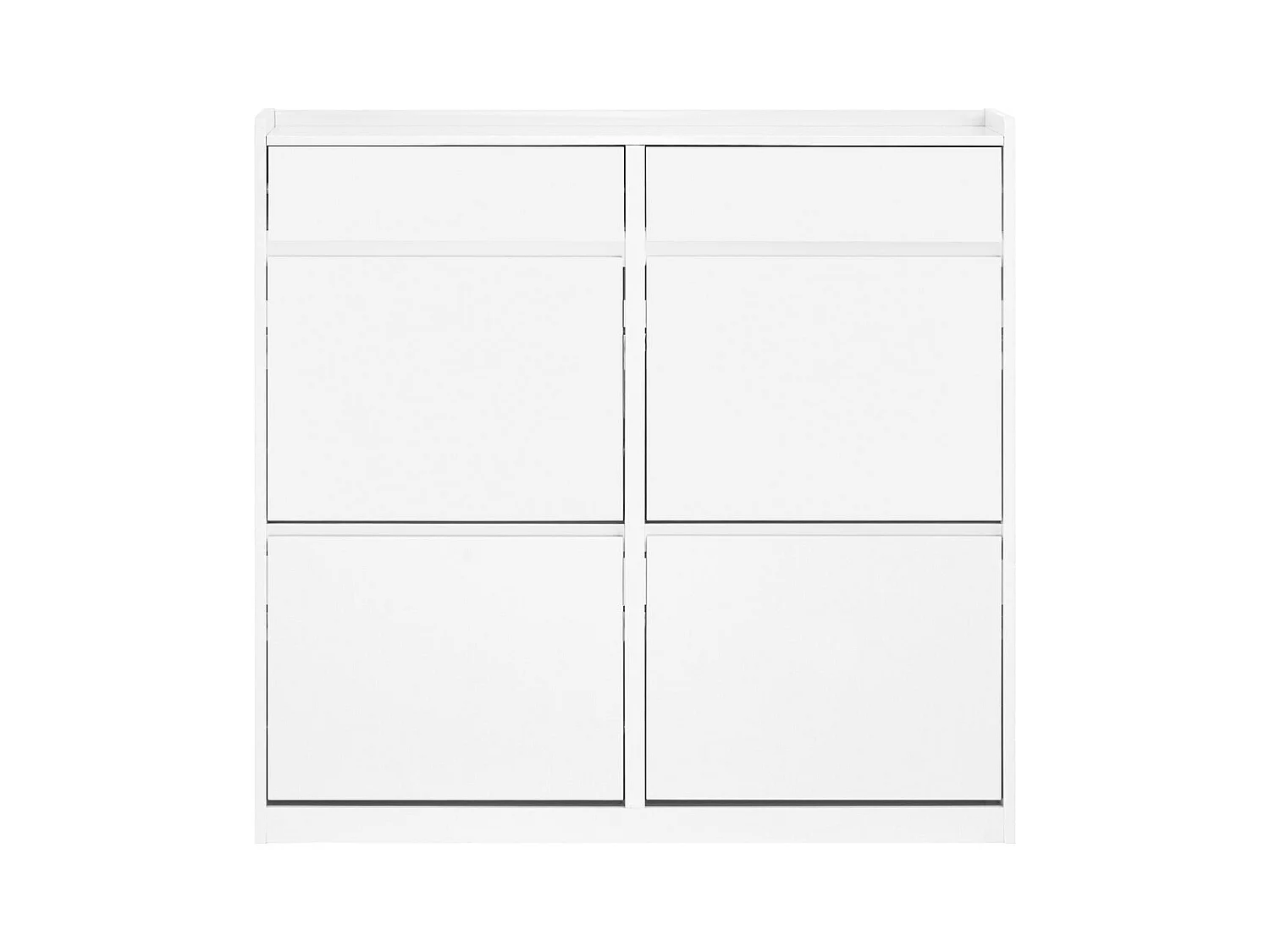 SoBuy Scarpiera salvaspazio Slim Portascarpe  regolabili con cassetti Bianco 98x19x95cm FSR169-W
