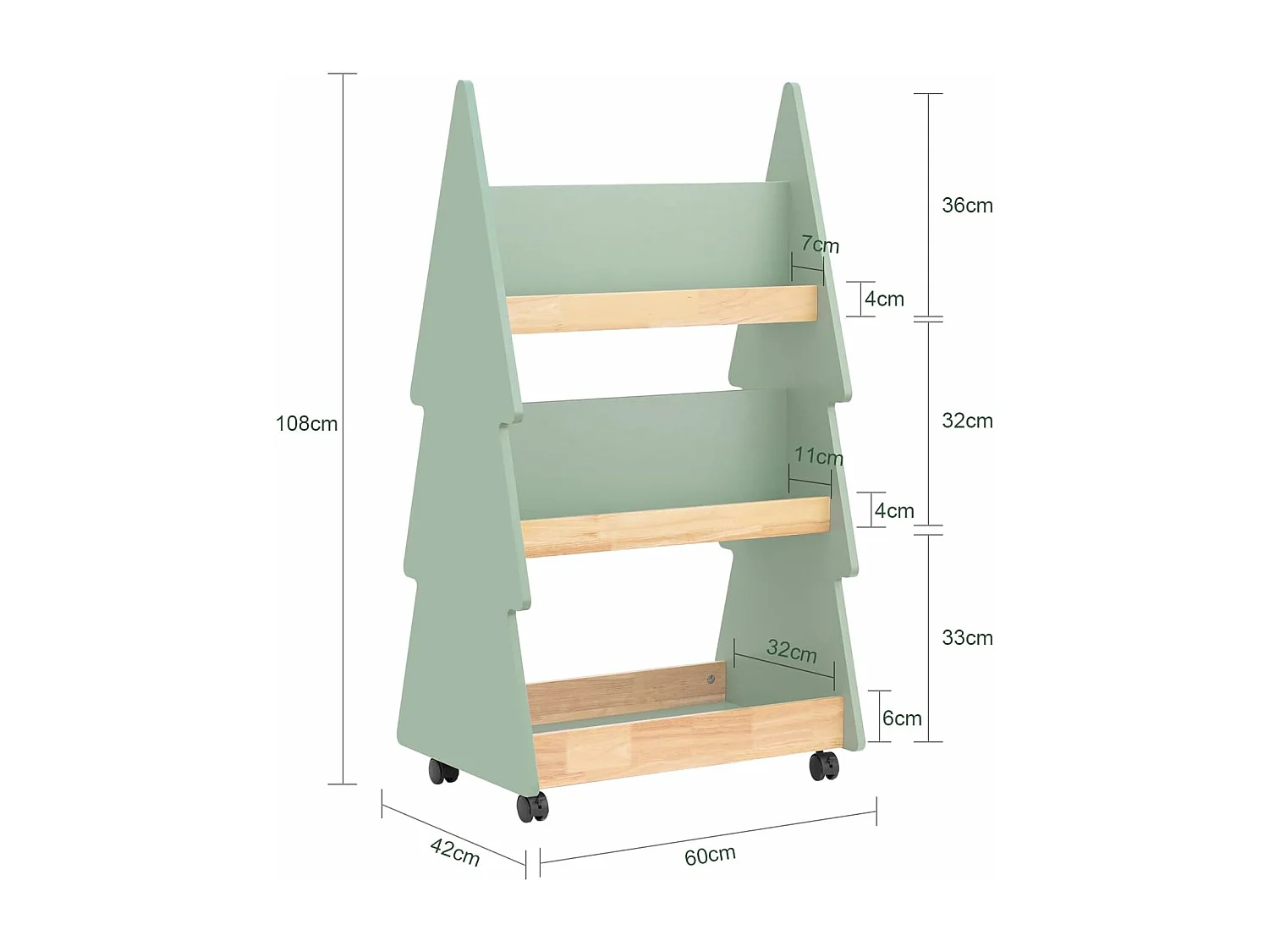 Librería Infantil para niños de 3 Estantes Estantería Infantil de Almacenamiento Organizador de Juguetes KMB99-H-GR SoBuy ES