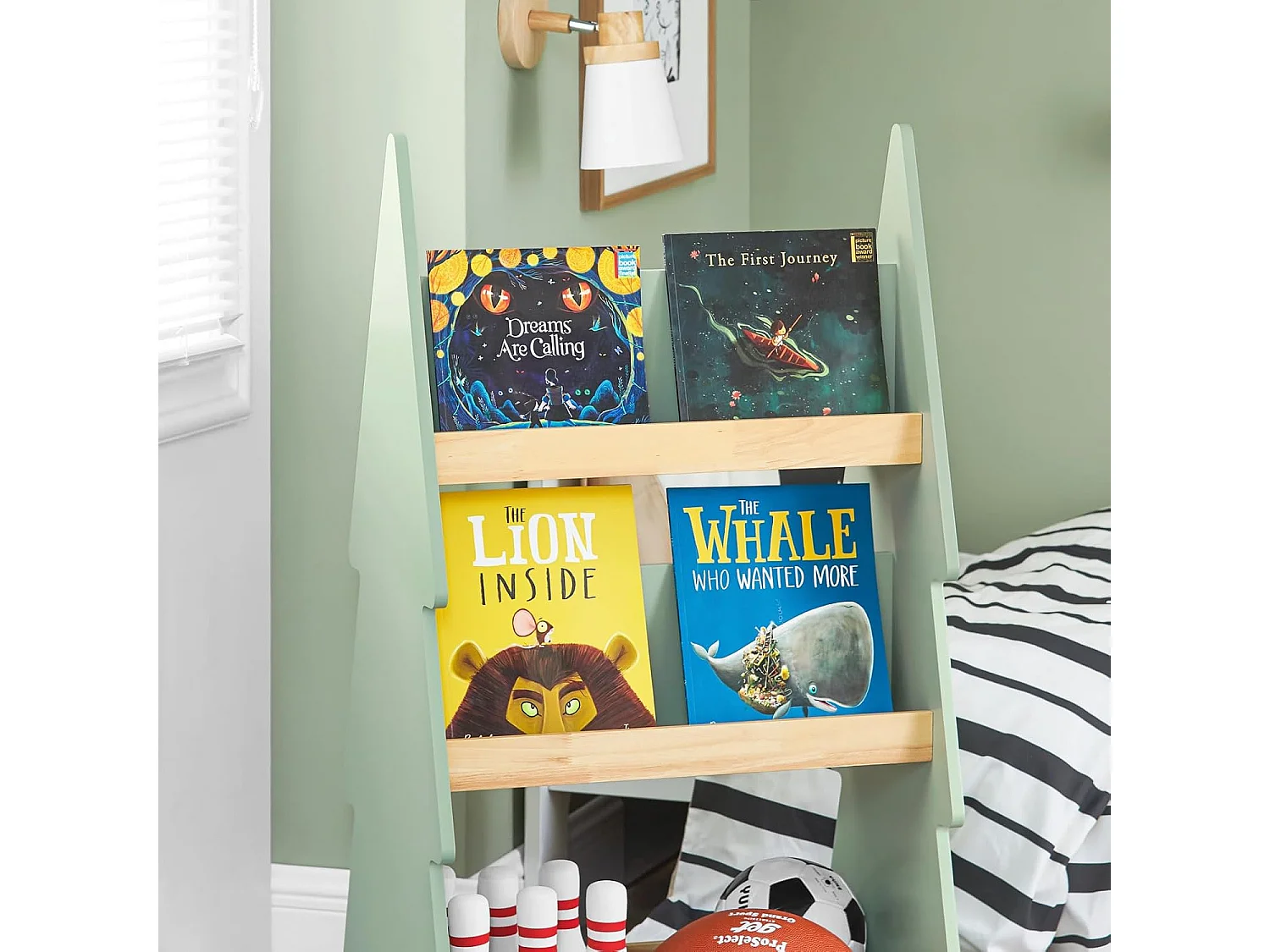 Librería Infantil para niños de 3 Estantes Estantería Infantil de Almacenamiento Organizador de Juguetes KMB99-H-GR SoBuy ES