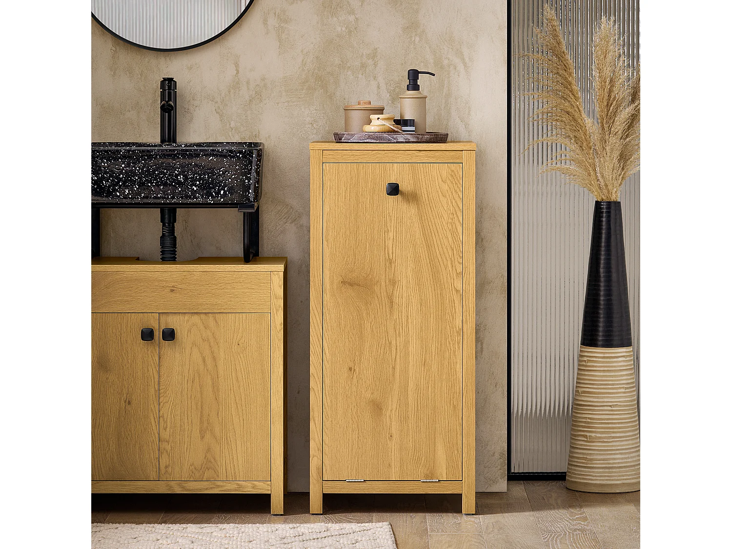 Mueble para Ropa Sucia Canasto para la Colada Amario BZR96-SN SoBuy ES