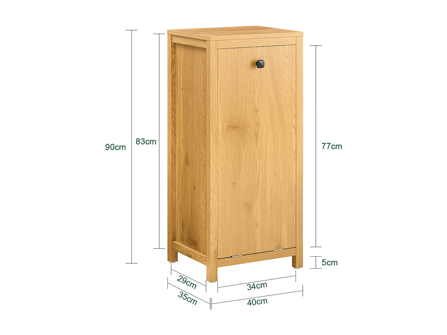 Mueble para Ropa Sucia Canasto para la Colada Amario BZR96-SN SoBuy ES