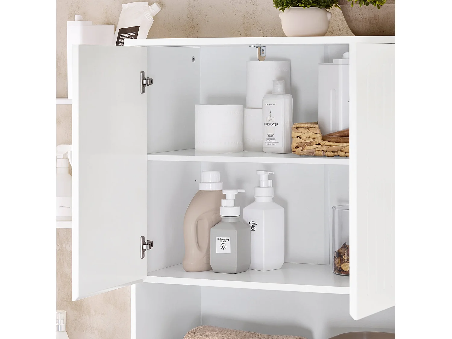 Mueble Columna de Baño Armario Alto para Baño BZR95-SN SoBuy ES