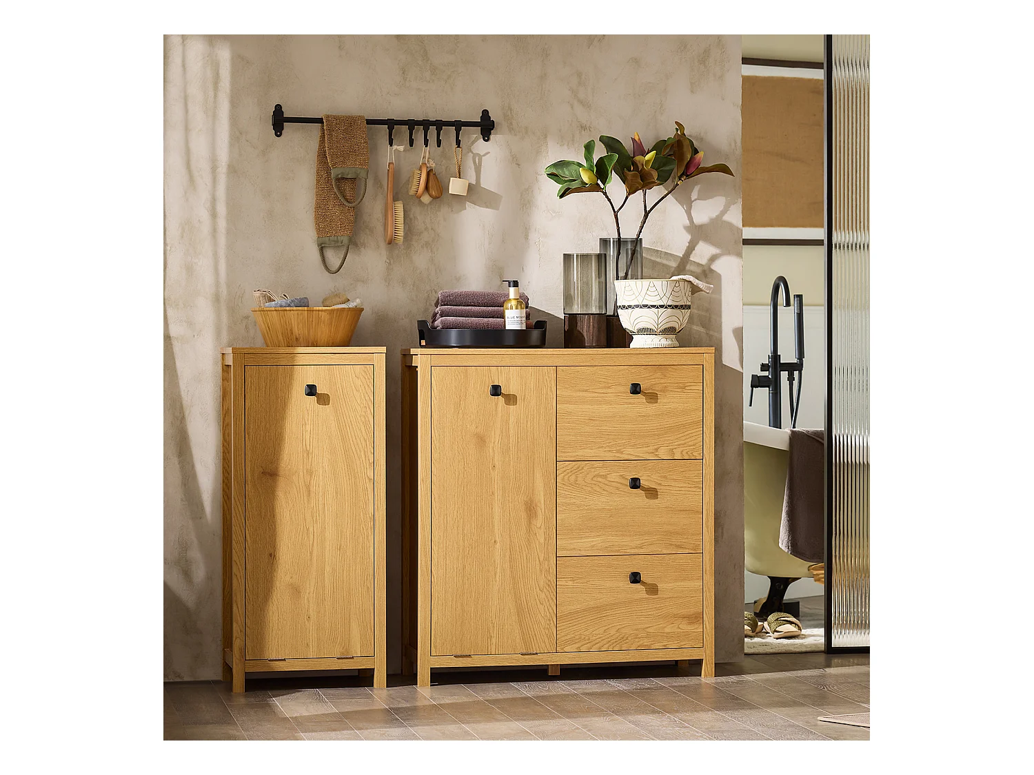 SoBuy Wäscheschrank BZR97-SN